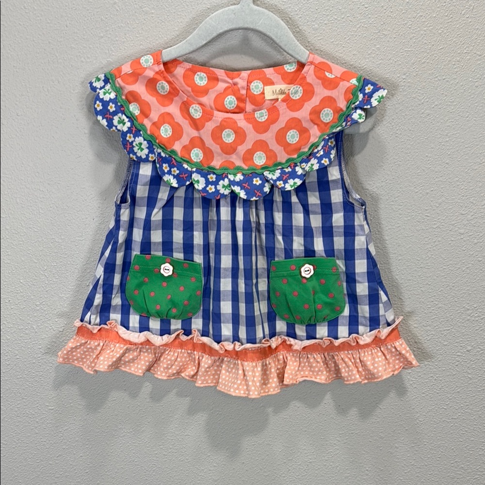 Matilda Jane Pink and Orange Polka Dot‎ tunic top